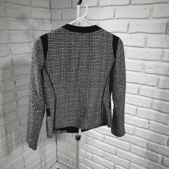 Jones New York Petite Black & White Blazer / Jacket - Picture 2 of 8